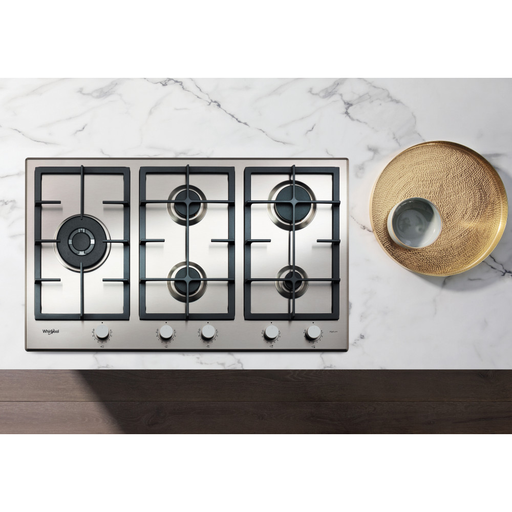 Plaque de cuisson Whirlpool gaz 5 feux - GMAL 9522/IXL - الصورة 4